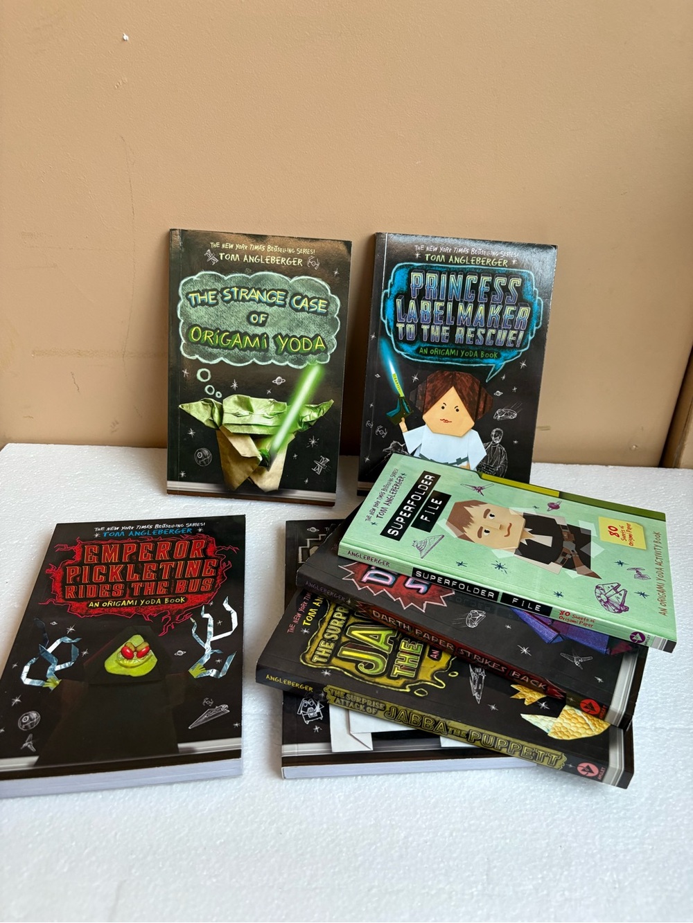 Star Wars origami books by Tom Angleberger